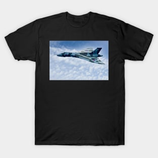 Avro Vulcan Bomber XH558 Above the Clouds T-Shirt